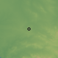 Shaded relief of the 58 km around Ranchuelo, drawn from the GMTED2010 grid