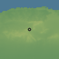 Shaded relief of the 58 km around San José de las Lajas, drawn from the GMTED2010 grid