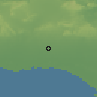 Shaded relief of the 58 km around San Nicolás, drawn from the GMTED2010 grid