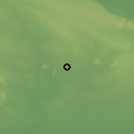 Shaded relief of the 58 km around Taguasco, drawn from the GMTED2010 grid