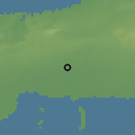 Shaded relief of the 58 km around Alquízar, drawn from the GMTED2010 grid