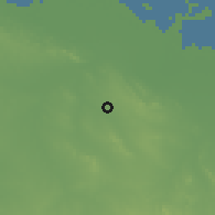 Shaded relief of the 58 km around Cifuentes, drawn from the GMTED2010 grid