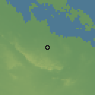 Shaded relief of the 58 km around Cubitas, drawn from the GMTED2010 grid