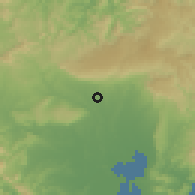 Shaded relief of the 58 km around El Salvador, drawn from the GMTED2010 grid