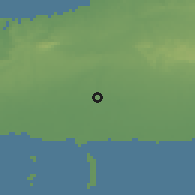 Shaded relief of the 58 km around Güira de Melena, drawn from the GMTED2010 grid