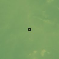 Shaded relief of the 58 km around Jimaguayu, drawn from the GMTED2010 grid