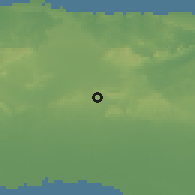Shaded relief of the 58 km around Madruga, drawn from the GMTED2010 grid
