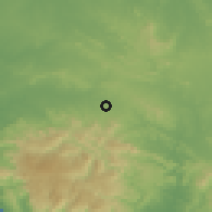 Shaded relief of the 58 km around Manicaragua, drawn from the GMTED2010 grid