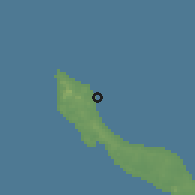 Shaded relief of the 60 km around Wacao, drawn from the GMTED2010 grid
