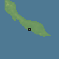 Shaded relief of the 60 km around Willemstad, drawn from the GMTED2010 grid