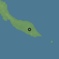Shaded relief of the 60 km around Montaña Rey, drawn from the GMTED2010 grid