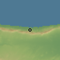 Shaded relief of the 55 km around Çatalköy, drawn from the GMTED2010 grid