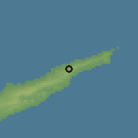 Shaded relief of the 55 km around Dipkarpaz, drawn from the GMTED2010 grid