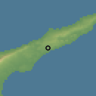 Shaded relief of the 55 km around Gelincik, drawn from the GMTED2010 grid