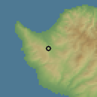 Shaded relief of the 55 km around Kato Akourdaleia, drawn from the GMTED2010 grid