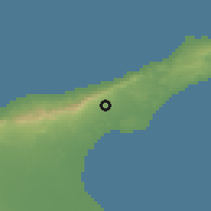 Shaded relief of the 55 km around Kilitkaya, drawn from the GMTED2010 grid