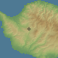 Shaded relief of the 55 km around Kritou Marottou, drawn from the GMTED2010 grid