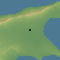 Shaded relief of the 55 km around Muratağa, drawn from the GMTED2010 grid