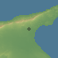Shaded relief of the 55 km around Sınırüstü, drawn from the GMTED2010 grid
