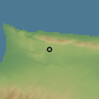 Shaded relief of the 55 km around Şirinevler, drawn from the GMTED2010 grid
