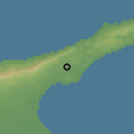 Shaded relief of the 55 km around Zeybekköy, drawn from the GMTED2010 grid