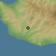 Shaded relief of the 55 km around Amargeti, drawn from the GMTED2010 grid