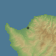Shaded relief of the 55 km around Argaka, drawn from the GMTED2010 grid