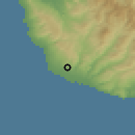 Shaded relief of the 55 km around Agia Marinouda, drawn from the GMTED2010 grid