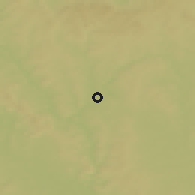 Shaded relief of the 50 km around Bechyně, drawn from the GMTED2010 grid