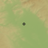 Shaded relief of the 50 km around Červenka, drawn from the GMTED2010 grid