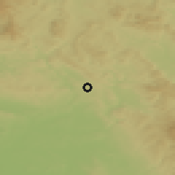 Shaded relief of the 49 km around Červený Kostelec, drawn from the GMTED2010 grid