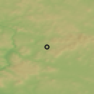 Shaded relief of the 49 km around Česká Kamenice, drawn from the GMTED2010 grid