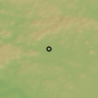 Shaded relief of the 49 km around Česká Lípa, drawn from the GMTED2010 grid