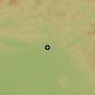 Shaded relief of the 49 km around Česká Skalice, drawn from the GMTED2010 grid