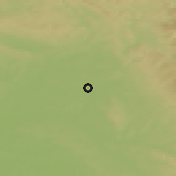 Shaded relief of the 49 km around České Meziříčí, drawn from the GMTED2010 grid