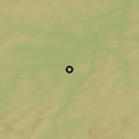 Shaded relief of the 50 km around Chlumčany, drawn from the GMTED2010 grid