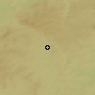 Shaded relief of the 50 km around Chodová Planá, drawn from the GMTED2010 grid