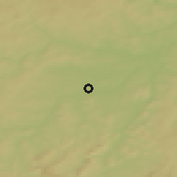 Shaded relief of the 50 km around Chotěšov, drawn from the GMTED2010 grid