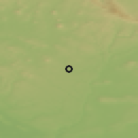 Shaded relief of the 49 km around Bělá pod Bezdězem, drawn from the GMTED2010 grid