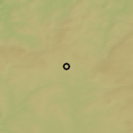 Shaded relief of the 50 km around Chotoviny, drawn from the GMTED2010 grid