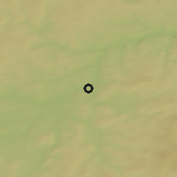 Shaded relief of the 50 km around Chrást, drawn from the GMTED2010 grid