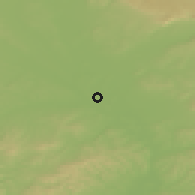 Shaded relief of the 50 km around Chropyně, drawn from the GMTED2010 grid