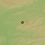 Shaded relief of the 50 km around Chvalčov, drawn from the GMTED2010 grid