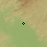 Shaded relief of the 50 km around Dlouhá Loučka, drawn from the GMTED2010 grid