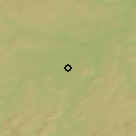 Shaded relief of the 50 km around Dobřany, drawn from the GMTED2010 grid