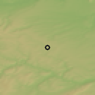 Shaded relief of the 50 km around Doksy, drawn from the GMTED2010 grid