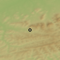 Shaded relief of the 50 km around Dolní Bečva, drawn from the GMTED2010 grid