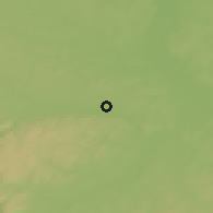 Shaded relief of the 50 km around Dolní Benešov, drawn from the GMTED2010 grid