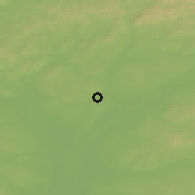 Shaded relief of the 50 km around Dolní Bojanovice, drawn from the GMTED2010 grid