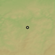 Shaded relief of the 50 km around Benešov, drawn from the GMTED2010 grid